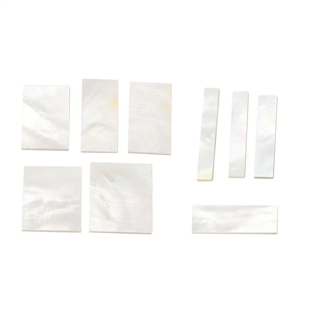 Wide-used Inlay Material White Mother of Pearl DIY for Guitar Instruments DIY Jewelry