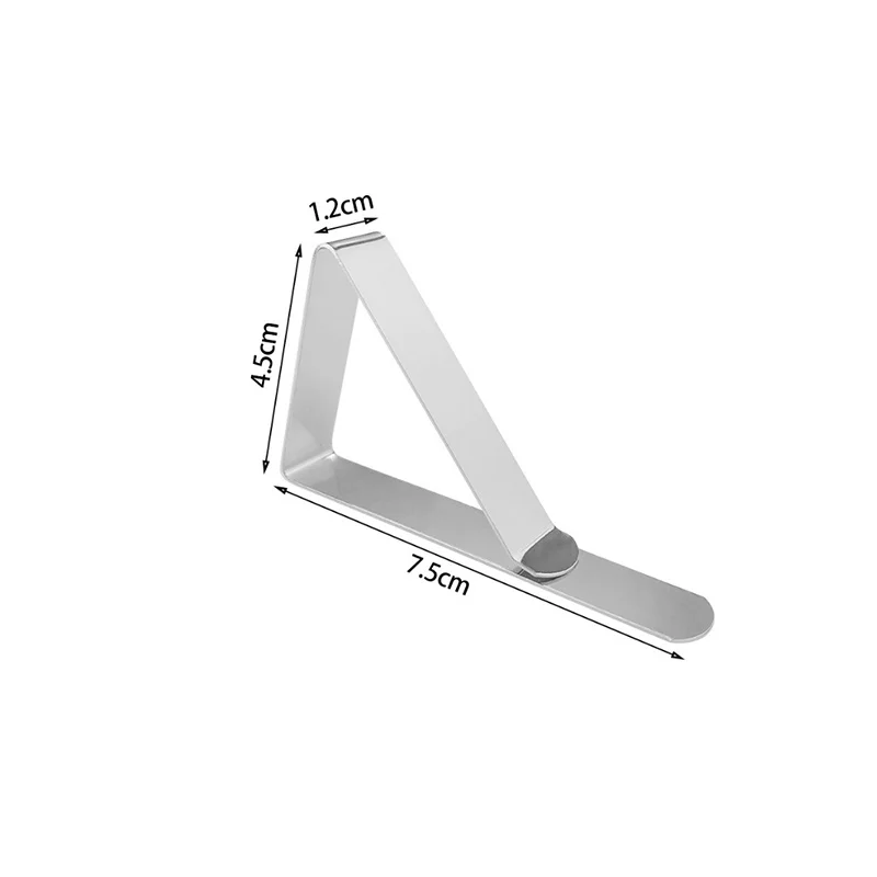 6 stücke Edelstahl Anti-Rutsch-Tischdecke Clips Esstisch harte Klammern