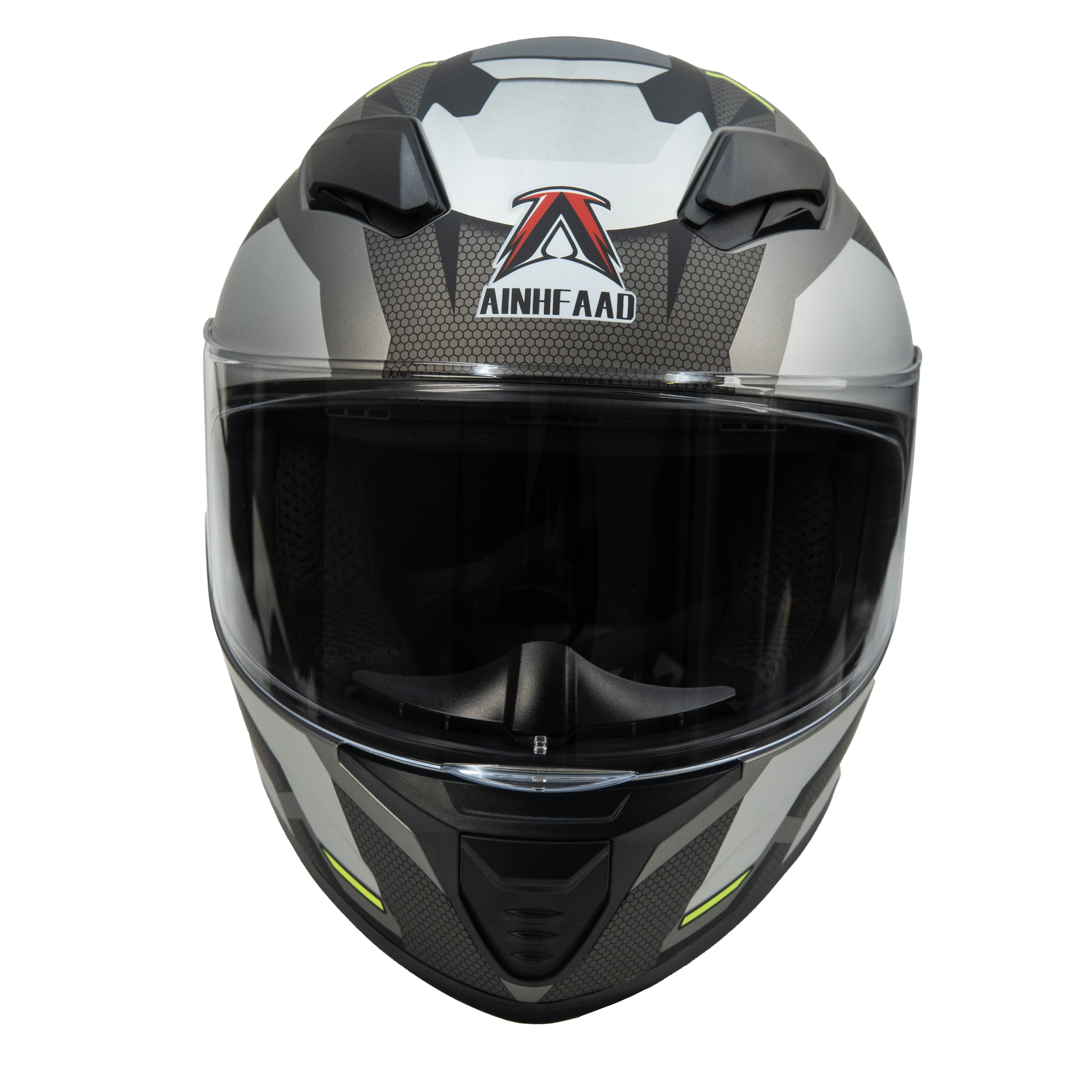 AINHFAAD Full-face helmet, DOT-certified motorcycle riding helmet, M/L Size,607