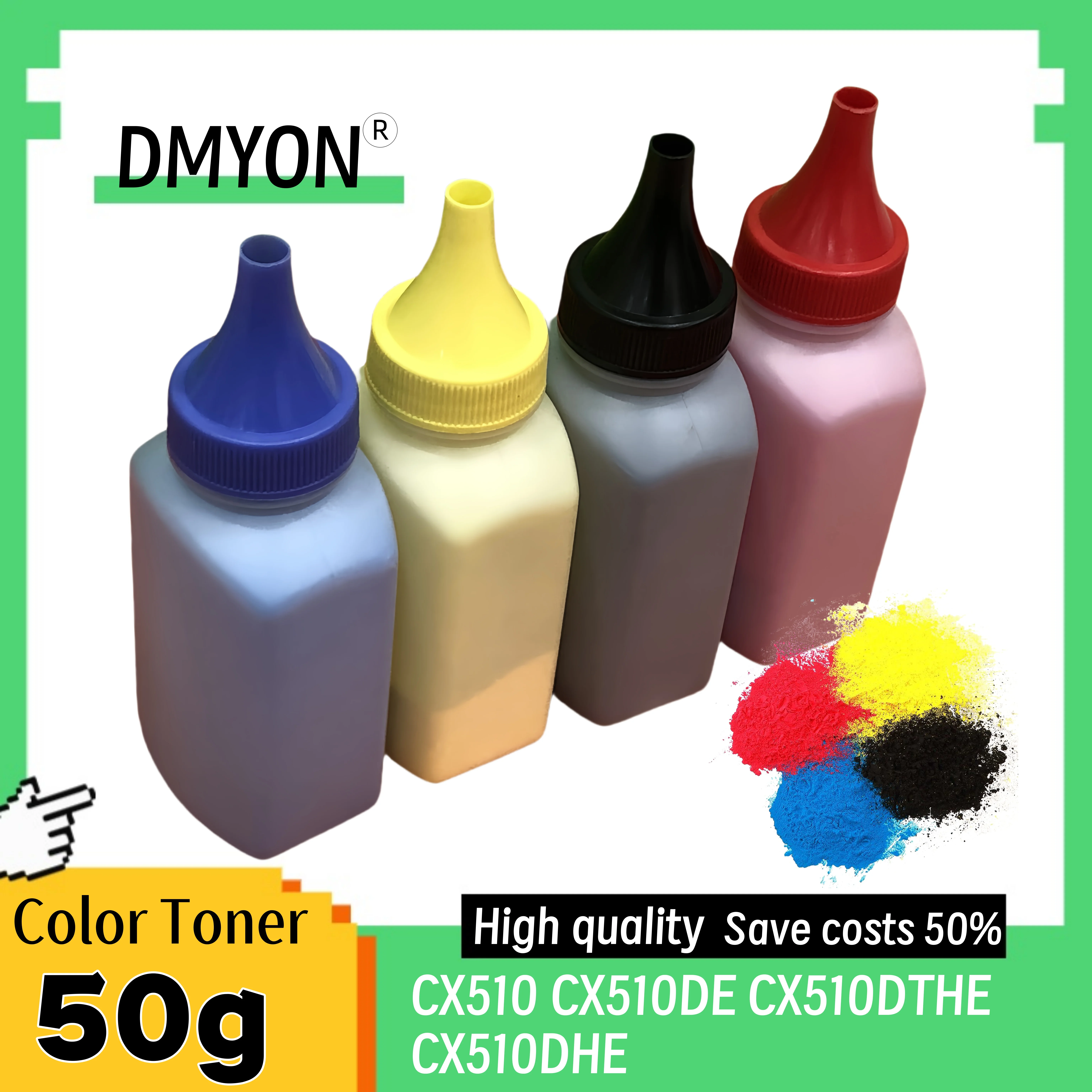 

DMYON CX510 CX510DE CX510DTHE CX510DHE cx510 Картридж с тонером, совместимый для принтера Lexmark, тонер-порошок