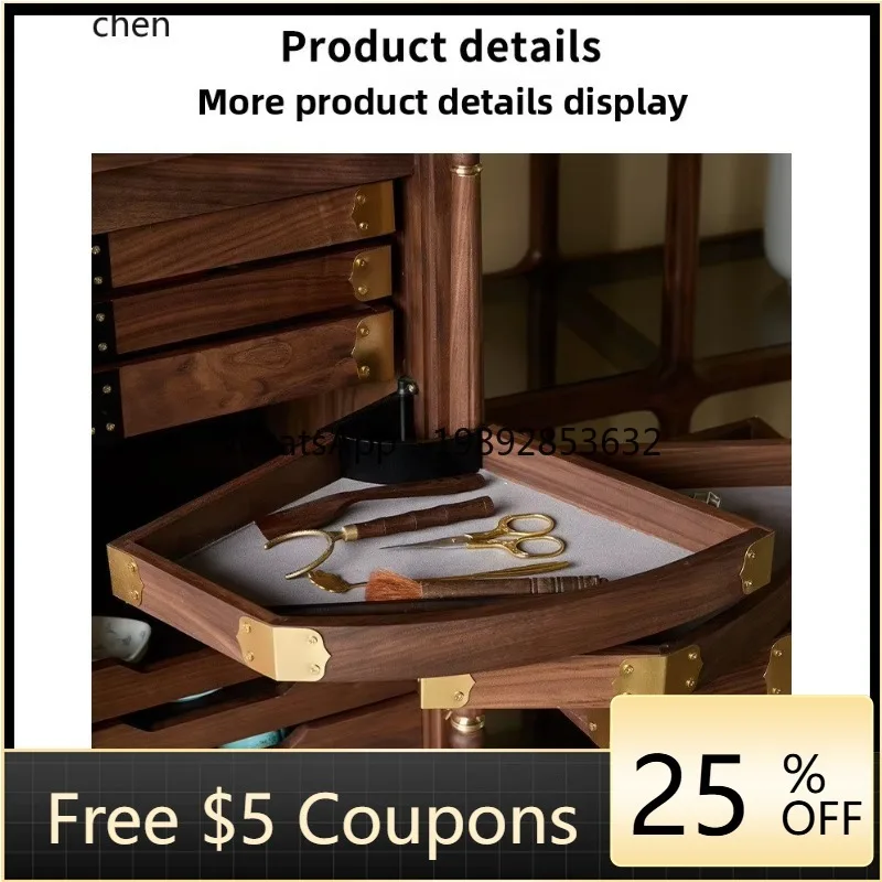 

Новое издание из массива дерева в винтажном стиле, стоматологический шкаф, шкаф для хранения ювелирных изделий, чайный сервиз, органайзер