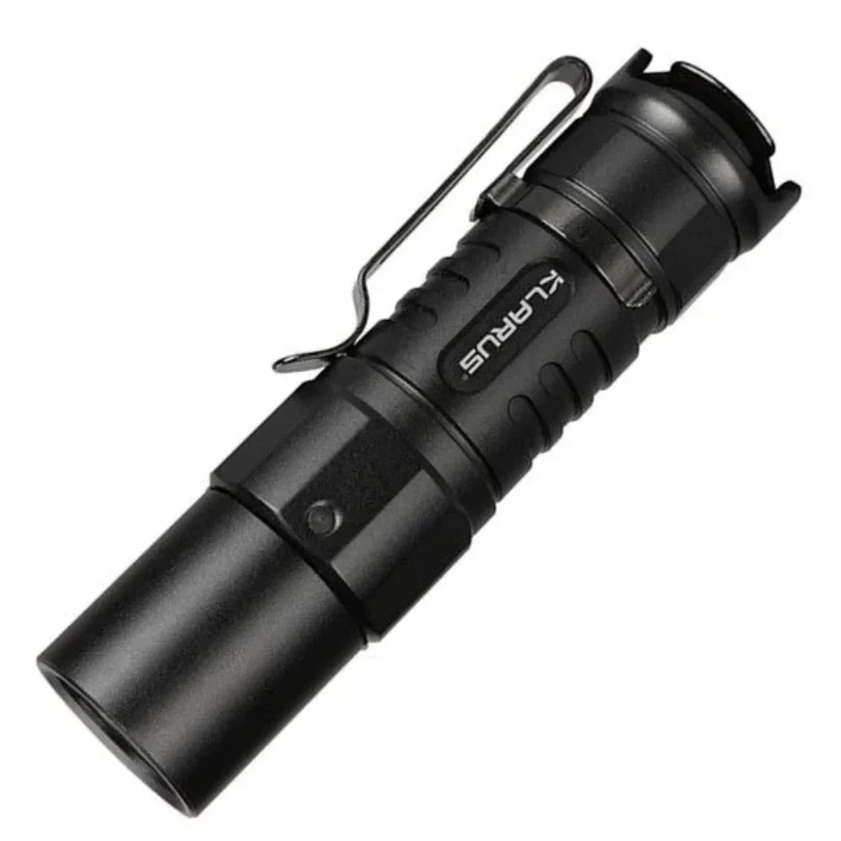 Mini Flashlight Rechargeable 1000Llumens Compact Dual-Switch Tactical Torch With 16340 Battery for Camping,Hiking-KLARUS XT1C