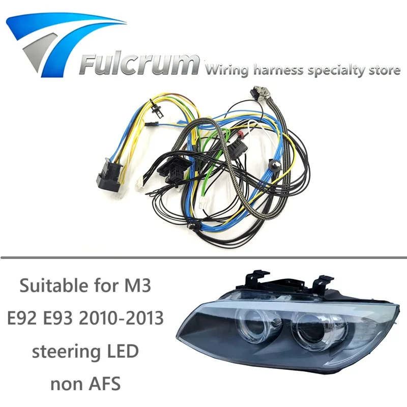 

Suitable for BMW 3 Series M3 E92 E93 2010-2013 headlight interna wire harness wiring harness plug group LED turn signal non AFS