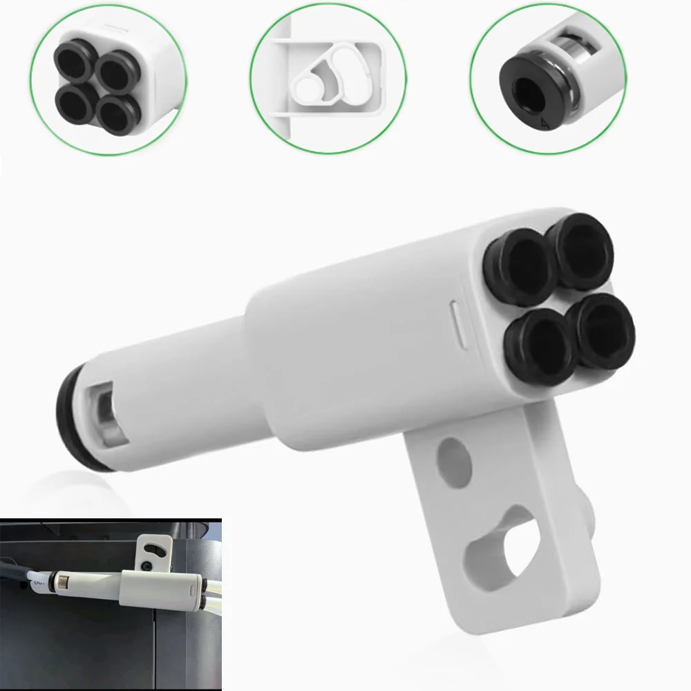 4-in-1 PTFE Adapter Filament Pipe Expansion Port 4 Feeding Modules Material Tube Extension Port for Bambu Lab X1/P1 3D Printer