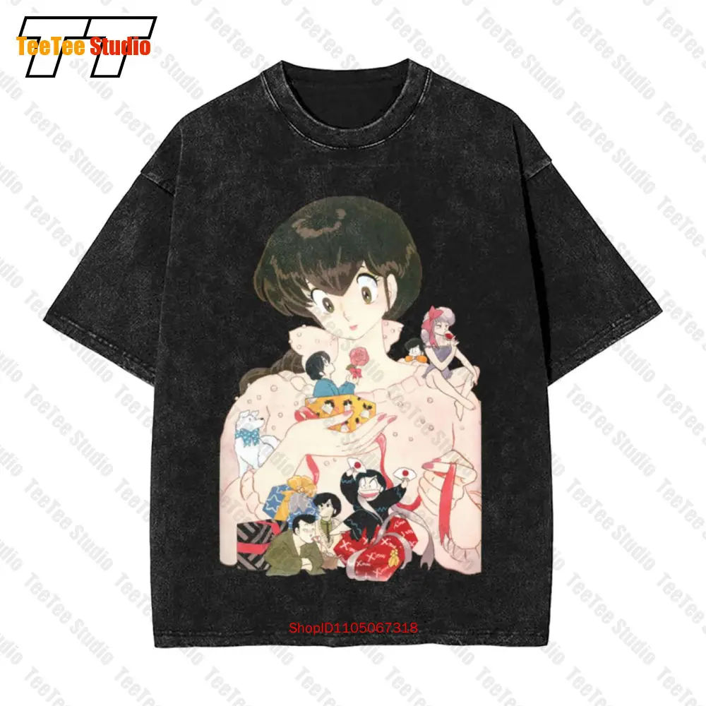 Tributo Maison Ikkoku Cara Dolce Kyoko Cartone Vintage Camiseta de gran tamaño IL1N