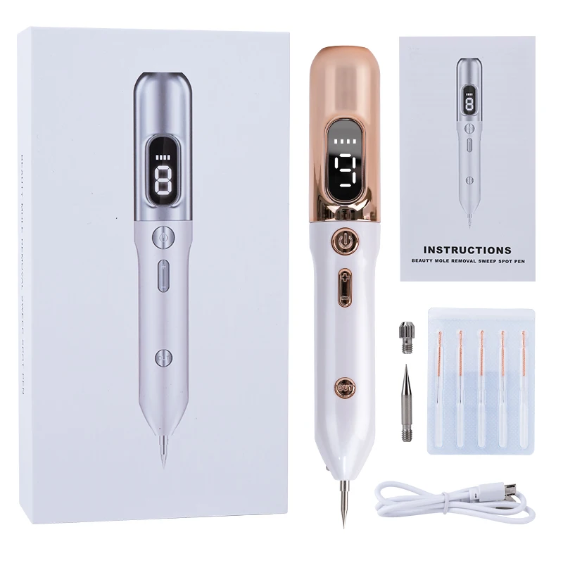 Mole Point Pen White Household Spot Micro-Current Mole Removal Tool Ionized Carbonization Nine Grade Beauty Instrument