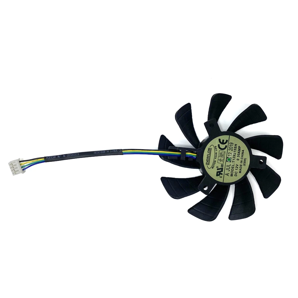 NEW 87MM 4PIN Cooling Fan T129215SU T129215SH GTX1060 MINI GPU FAN For ZOTAC Geforce N1060IXOC 6GD Gtx 960 950 1060 Mini ITX Fan