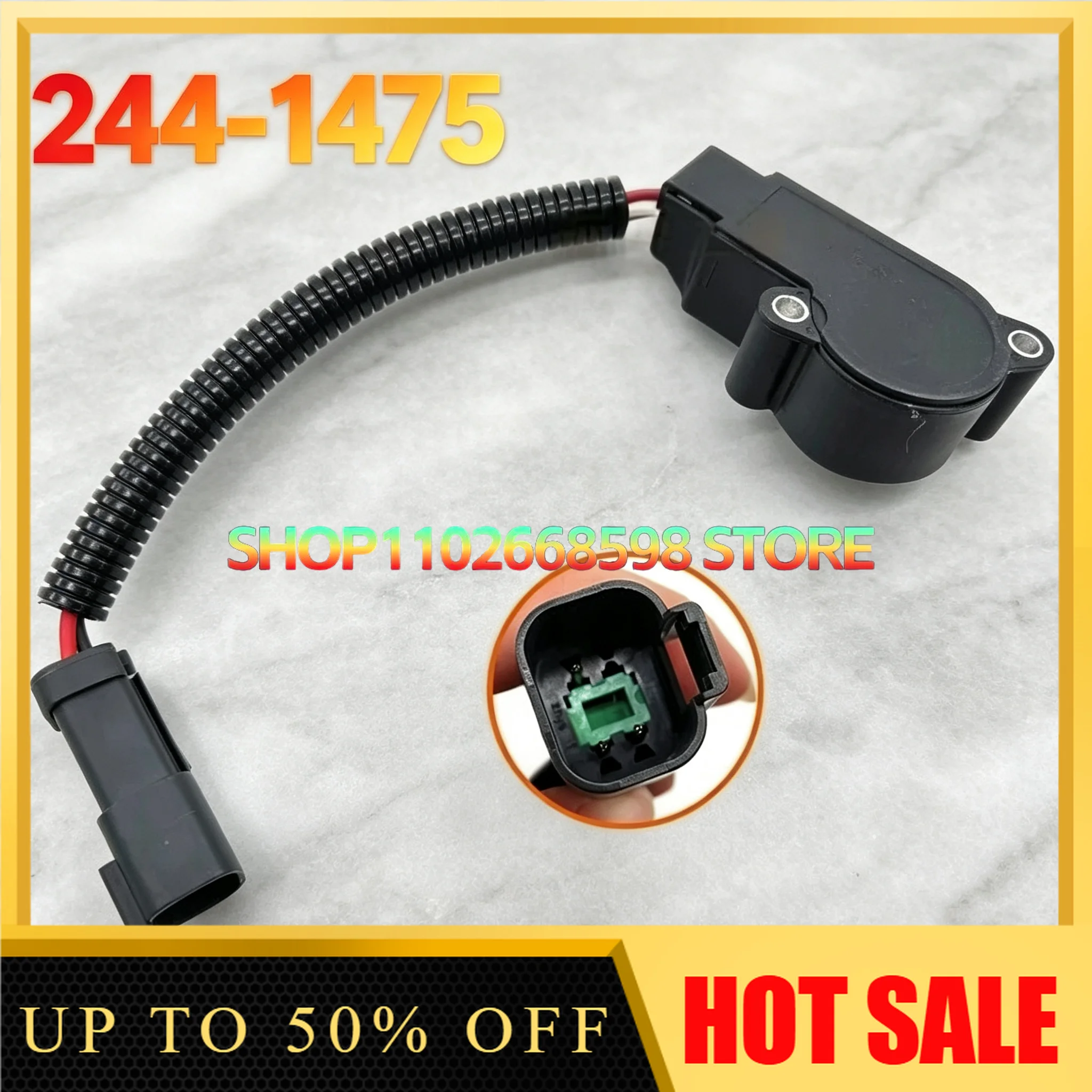 Loaders Throttle Position Sensor Angle Sensor Excavator Accessories Part Number 244-1475 for Heavy Equipment