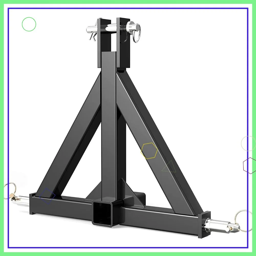 

3-точечный сцеп для прицепа с 2-дюймовым приемником для тракторов категории 1, простая установка и прочная стальная конструкция