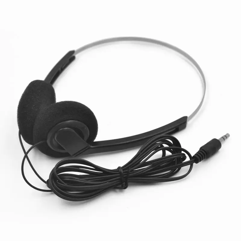 Cheapest 3.5mm Stereo Plug Wired Headset Wholesale Music Earphones & Headphones Wired Airline Earbud Airplane Headset Headphones