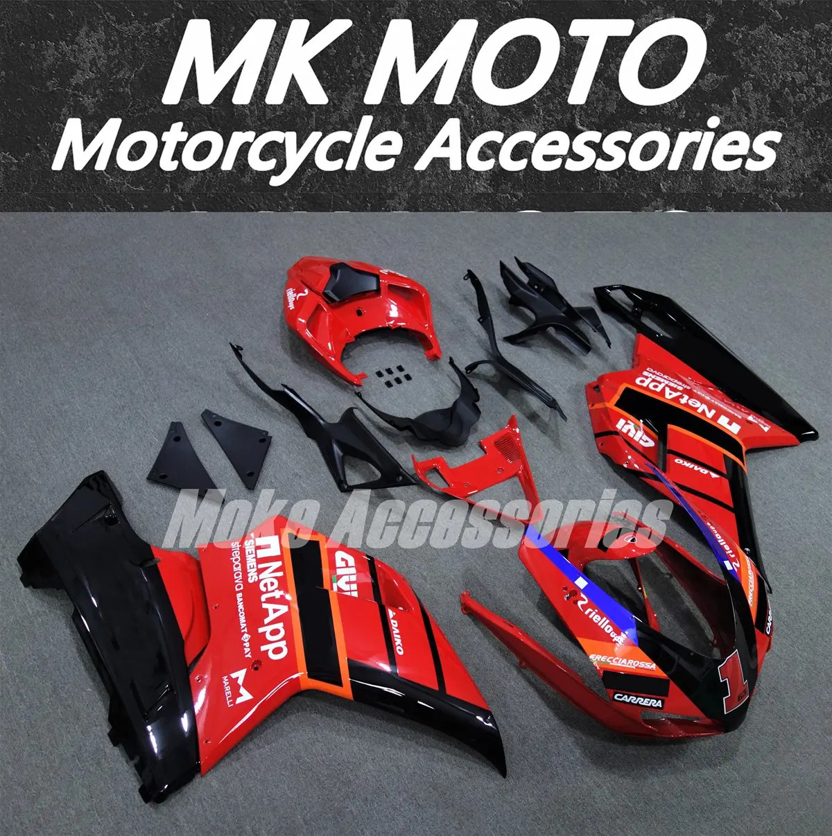 

Fairings Kit Fit For 848 1098 1198 2007-2012 Bodywork Set High Quality ABS Injection New Red Blue Black Orange