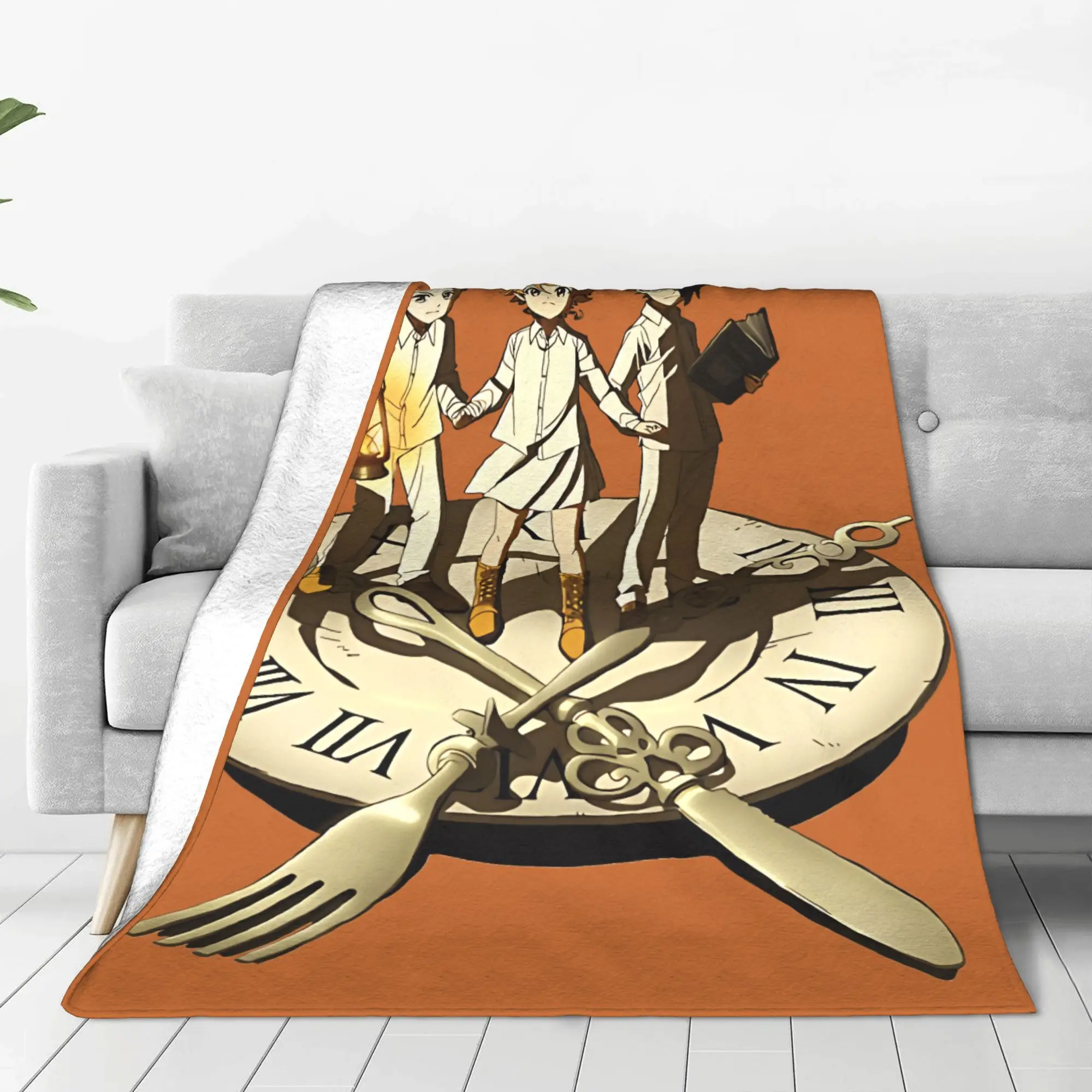 بطانية دافئة ناعمة التخييم وعد نيفرلاند رمي بطانية إيما راي نورمان الثلاثي الفانيلا المفرش رقيق غطاء سرير أريكة