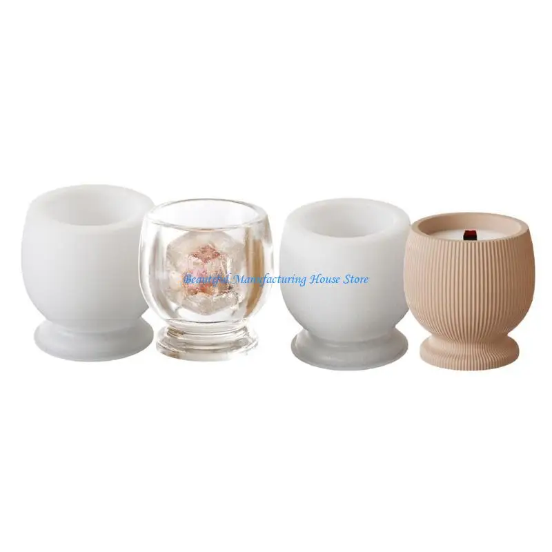 

E56A Creative Goblet Designs Sturdy Silicone Mould Portable Accessory for Craft Enthusiasts Home Decoration Projects