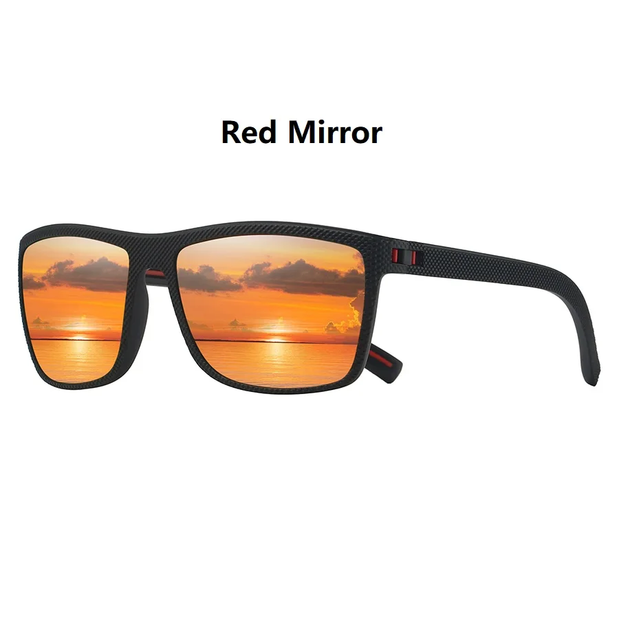 Vintage Quadratische Sonnenbrille Modische Trendige Bunte Fahr- und Bergsteiger-Brille Laufbrille mit Augenschutz – Detail 10