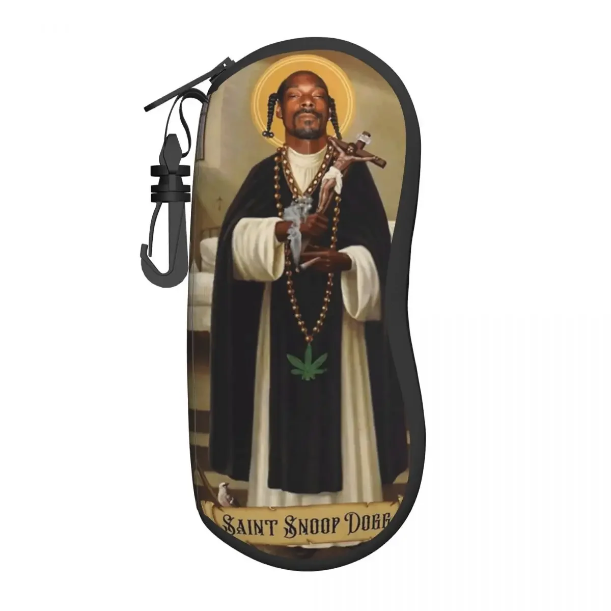 Snoop Dogg Goes Jesus Glasses Case Unisex New Humor Eyewear Storage Box Print Glasses Box