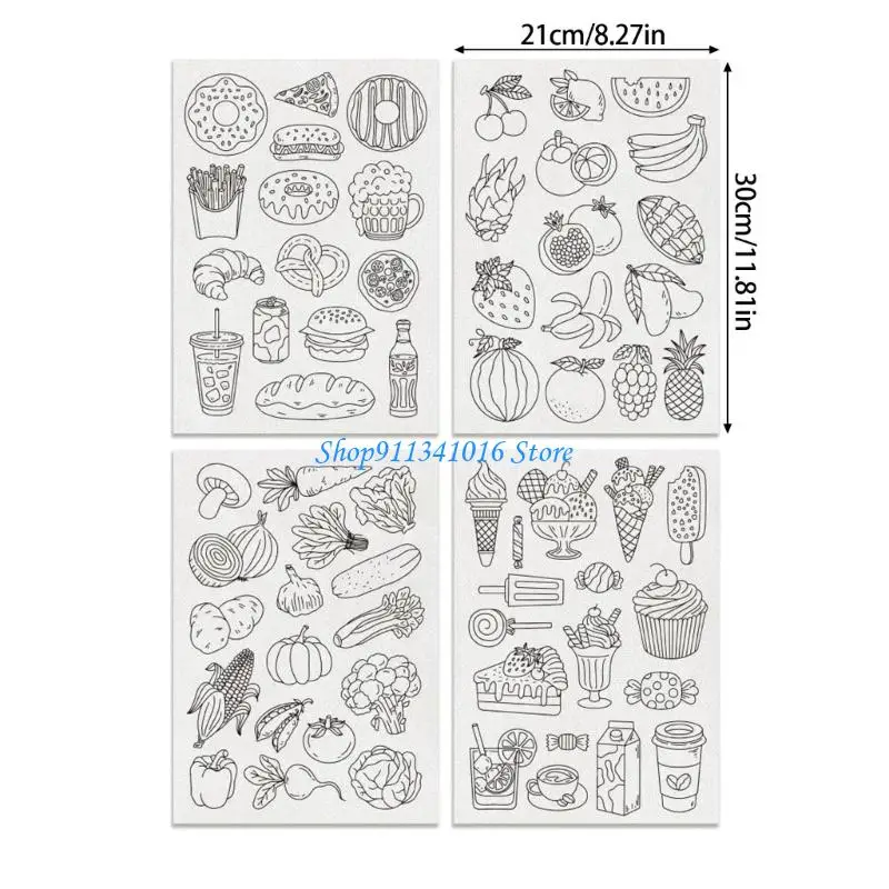 4x7b 4pcs Soluble Soluble STABLICATION COUDURE MODE BRODED