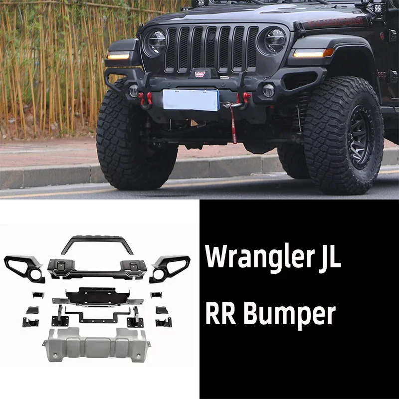 

RR Front Bumper With N-tube And Radar Hole Steel for Jeep Wrangler JL 2018++ JL1229 LantSun