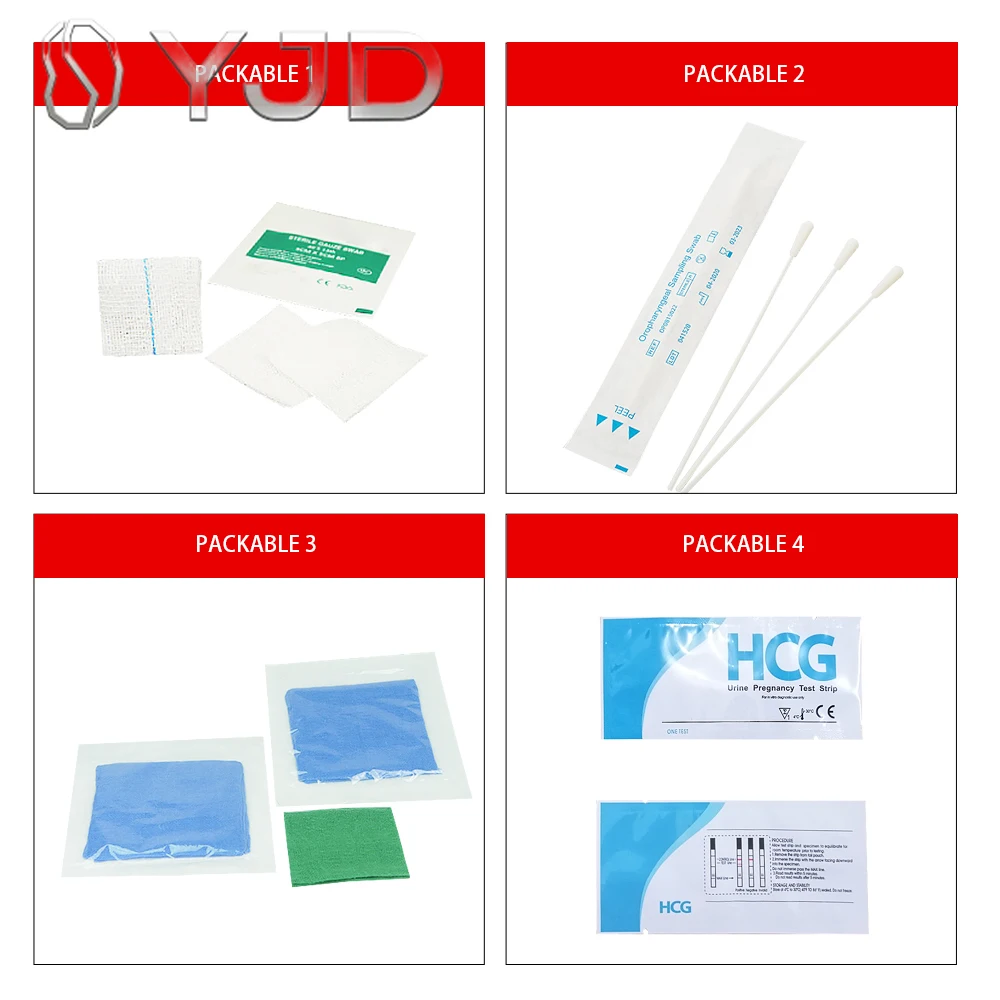 Four Side Seal Flat Bag Packaging Machine for Medical Gauze Pads Fully Automatic PLC Controlled High Speed Servo Drive