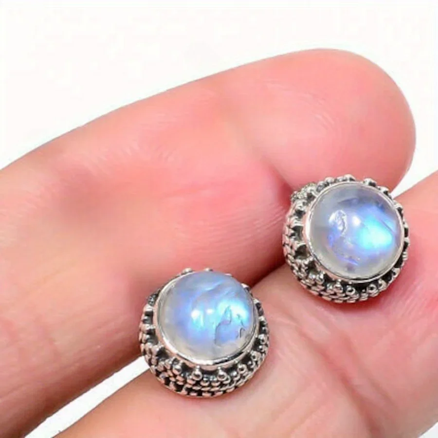 Fashion Round Stud Earrings Jewelry Earrings for Women Beautiful Christmas Jewelry Gifts for Family Anniversary Gifts Luxury