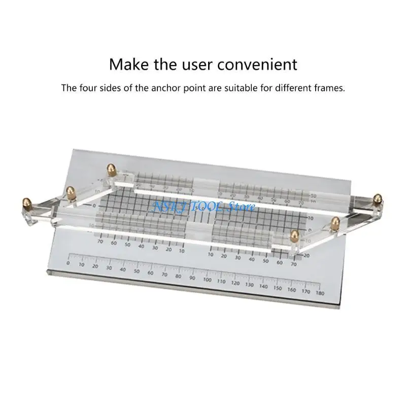 L8RC Eyeglasses Parallelism Ruler Pupils Distance/Height Balance Test Glasses Parallel