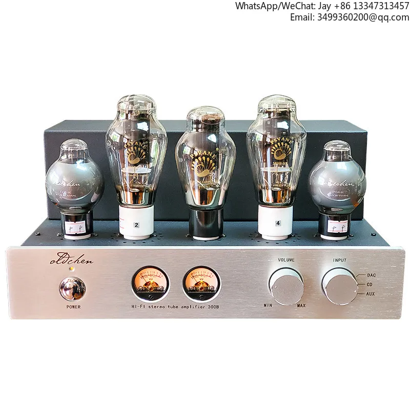 

300B Tube Amplifier HIFI Single-ended Class A With BT Handmade Scaffolding Laochen Amp