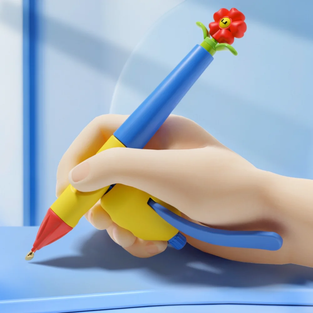 Student Stationery Mechanical Pencil Posture Corrector Anti Hook Wrist Grip Training Tool Ergonomic Writing Supplies