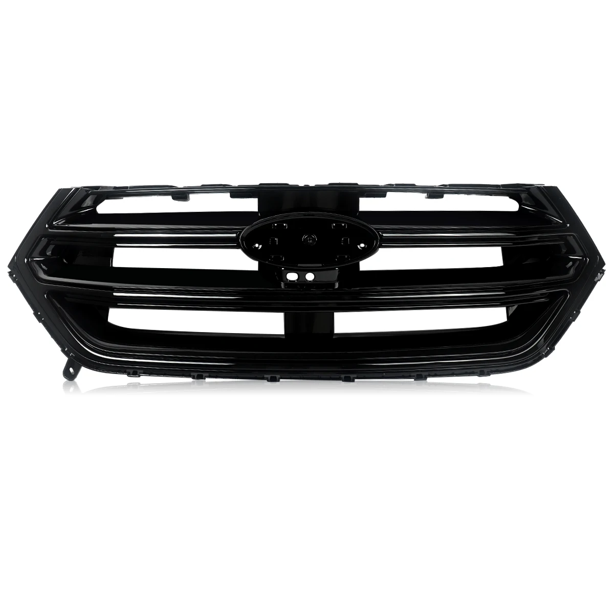 SAIQINGSP 1Pcs Front Bumper Upper Grille Grill Fit for 2015-2018 Ford Edge With Camera Hole Car Accessories Tools