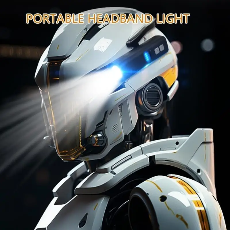 F1CF Outdoor Headlamp Rechargeable Battery Mechanic Runner Waterproof Work Light