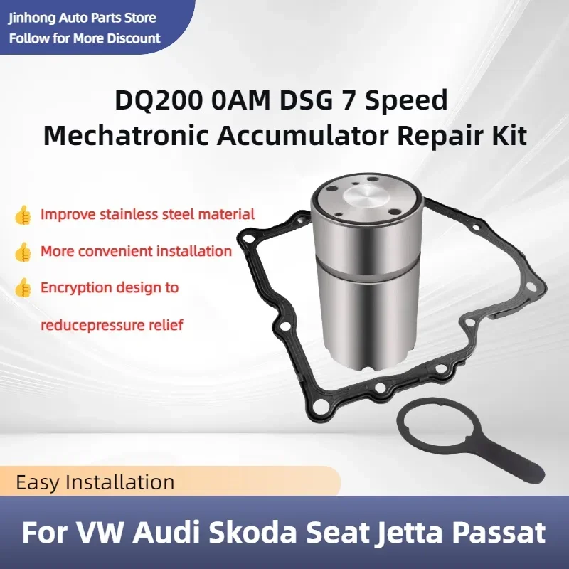 

DQ200 0AM DSG7 7-Speed Transmission Valve Body Repair Kit Improved Mechatronic Accumulator for VW Audi Skoda OEM 0AM325587F