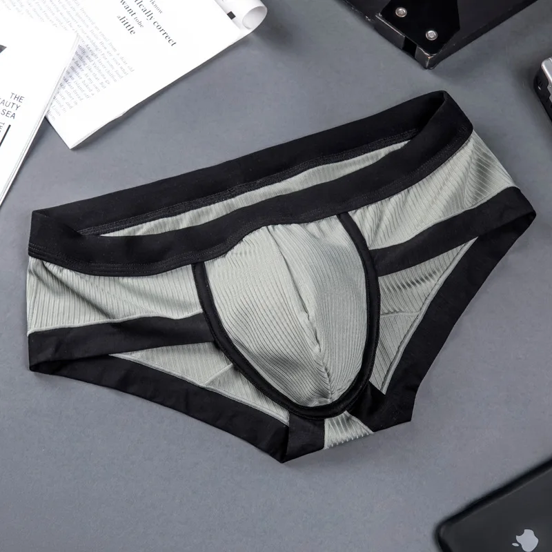 Fashion Sexy Briefs Mens Underwear Calzoncillos Homme Slip Male Double Layer Penis Pouch Panties Ropa Interior Hombre Underpants