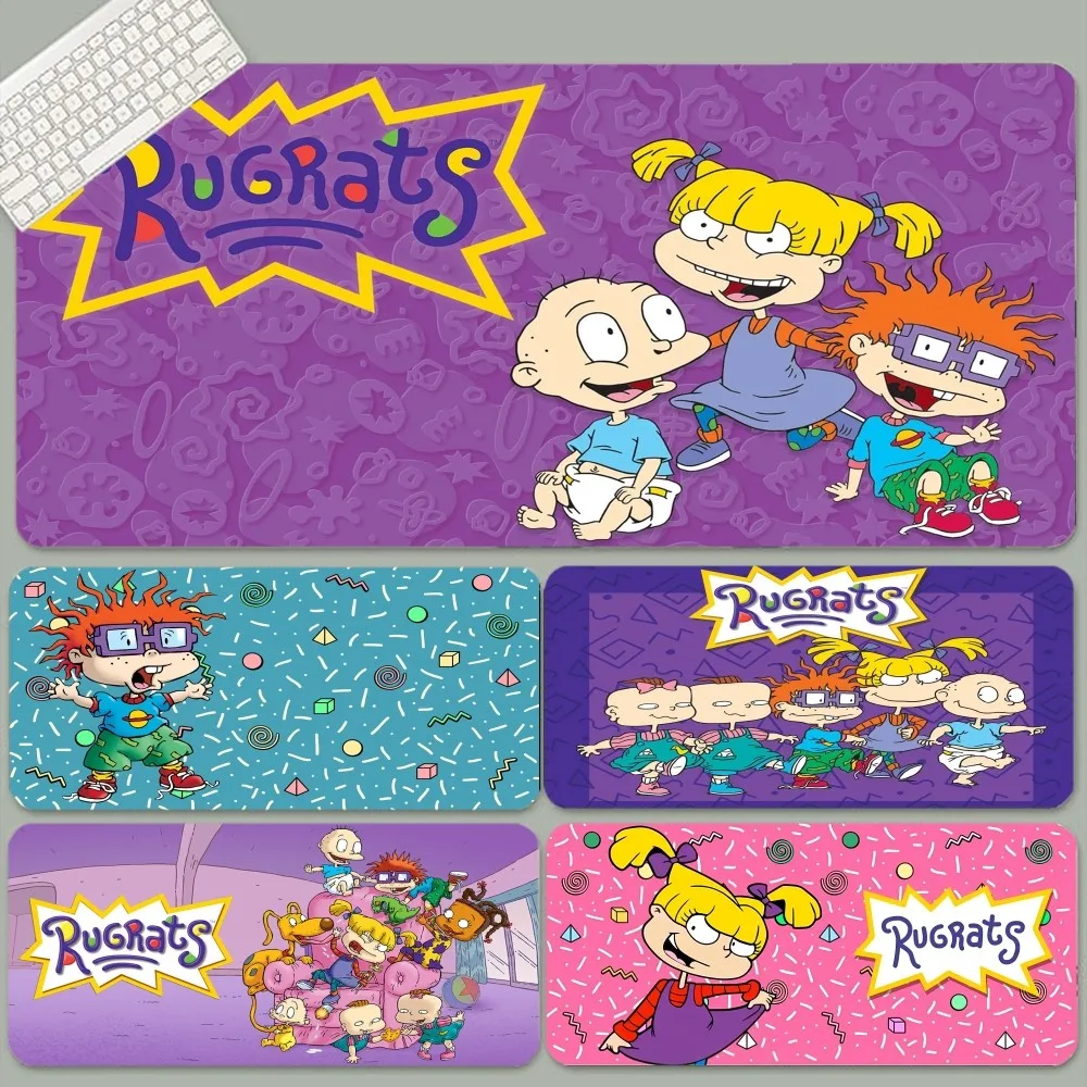 Cartoon Funny R-Rugrats Cute Natural Rubber Gaming mousepad Desk Mat Size for Game Keyboard Pad for Gamer