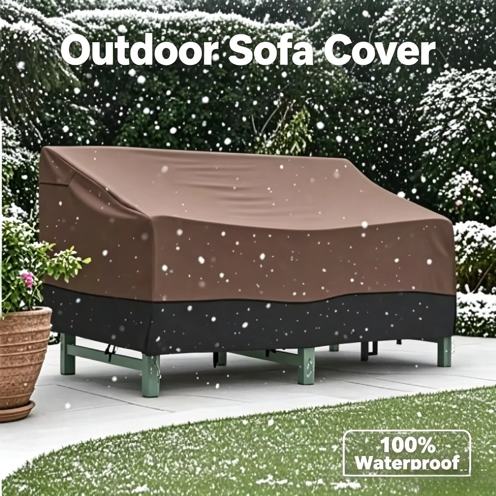 210D Waterproof Outdoor Garden Sofa Cover Heavy Duty Patio Furniture Protector Rain Dust Cover for Bench Table Chair
