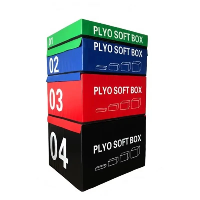 Factory Adjustable Level 5 Gym Strength Training Pneumatic Jump Box