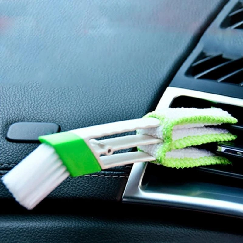 A2BF Car Interior Duster Double Ended Microfiber Vent Duster Cleaning Brush Dust Collector Dusting Tool for Car Air Outlets - Image 5
