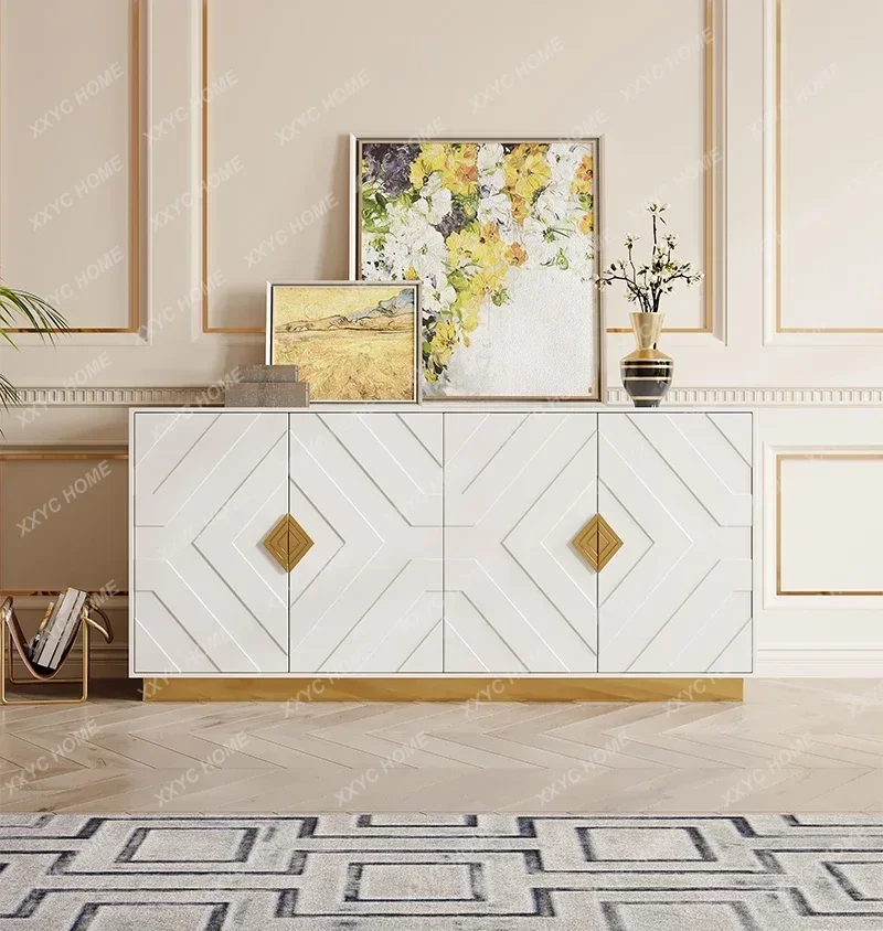 DV  Entry entrance light luxury locker foyer partition decorative cabinet dining side cabinet modern simplicity