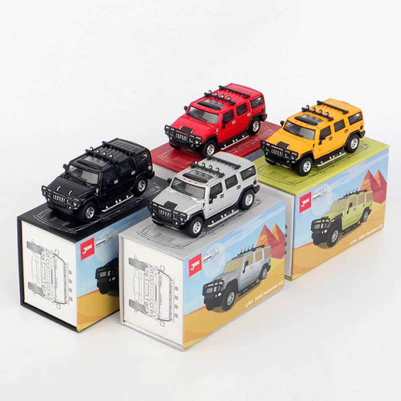 

JKM масштаб 1:64 литой под давлением сплав Hummer H2 внедорожник игрушки для мальчиков модель автомобиля классика подарки для взрослых сувенирный статический дисплей