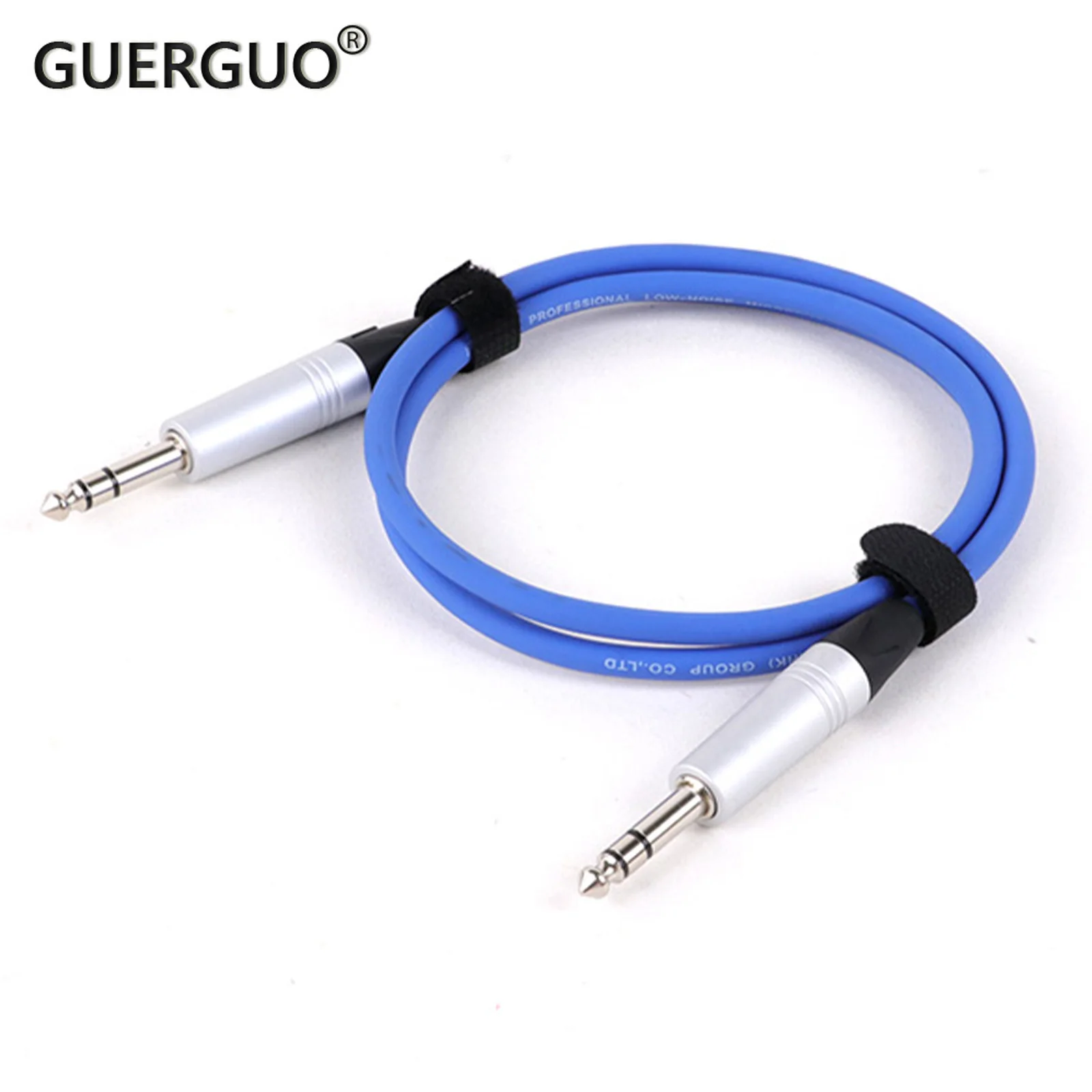 GuerGuo 6.35mm 1/4 Inch TRS Male Jack to 6.35mm 1/4 Inch TRS Male Jack to Straight Patch Cable For Guitar Microphones 0.3M-25M
