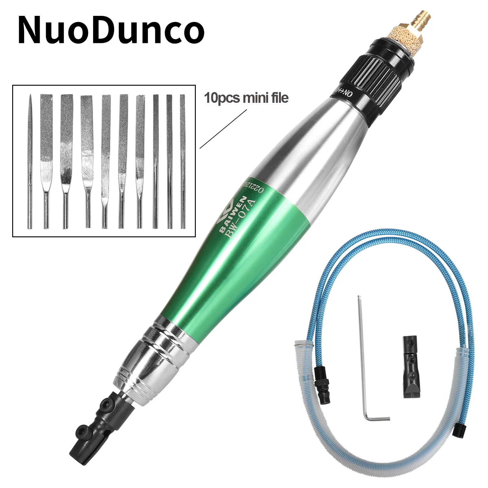 1/8\'\' Ultrasonic Micro Pneumatic Air Pencil Die Grinder Reciprocating Grinding File for Polishing and Deburring