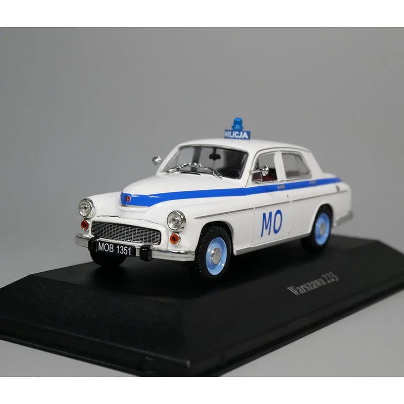 

New Diecast 1:43 Warszawa 223 Police Alloy Car Model Adult Classic Collection Static Display Boy Toys