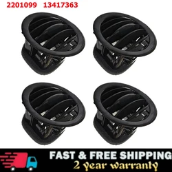 Car Interior Air Vent Grille for Opel Corsa D Adam 2201099 13417363 Black/Chrome Dashboard Air Air conditioner Outlet