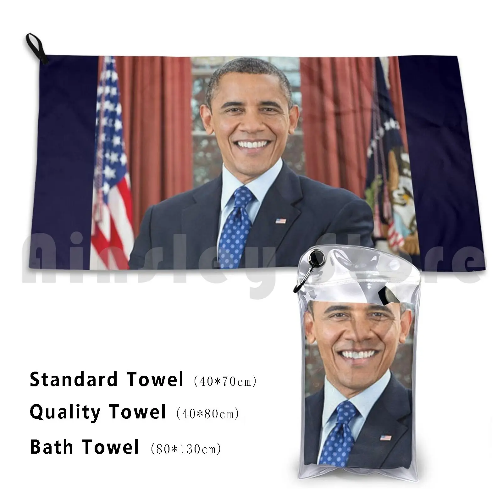 Obama , Barack Obama , 44th , President Of The United States. Bath Towel Beach Cushion Barack Obama African