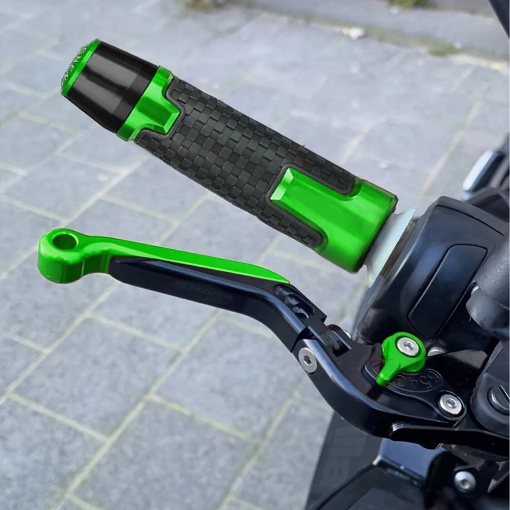 For KAWASAKI ZXR400 ZXR 400 All Years Motorcycle Accessories Adjustable Brake Clutch Lever Handle bar Grips Handlebar Ends