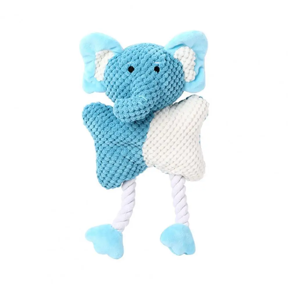 Juguete duradero para perros, juguetes de peluche resistentes con chirridos, juguetes para masticar y tirar, juguetes para mascotas que alivian la ansiedad, juguetes chirriantes para masticar y limpiar los dientes