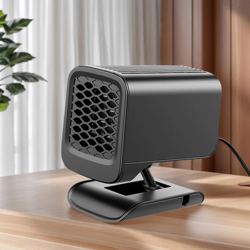 مروحة سخان السيارة المحمولة 360 ° مقابس إزالة الضباب لنافذة السيارة قابلة للدوران إلى ولاعة السجائر ومروحة تسخين السيارة للزجاج الأمامي #6