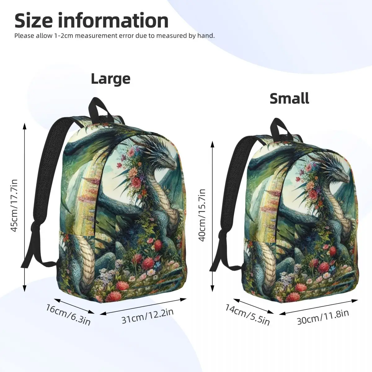 حقيبة ظهر مدرسية للطلاب من Dragon Green، حقيبة ظهر للمشي لمسافات طويلة والسفر للرجال والنساء، حقيبة كتب للأولاد والبنات، حقائب كتف