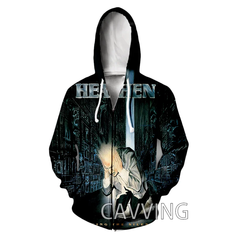 

New Fashion 3D Print Heathen Zipper Hoodies Zip Up Hooded Sweatshirts Harajuku Hoodie Hip Hop Sweatshirts