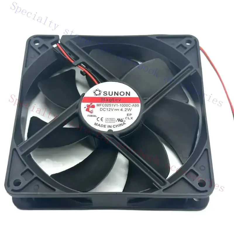 AAA+ SUNON MFC0251V1-1000C-A99 DC 12V 4.2W 120x120x25mm 2-Wire Server Cooling Fan