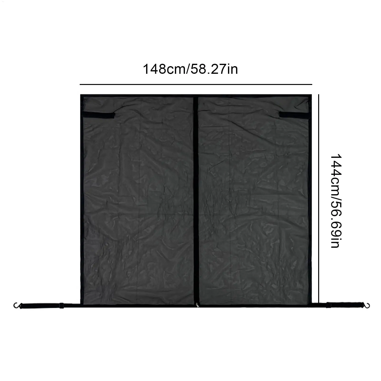 Car Tailgate Fly Mesh Magnetic Heavy-Duty Fly-Proof SUV Rear Window Protection Screen For Van Truck Trailer Tailgating view 6