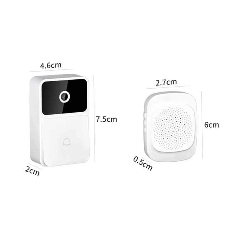 AA08-Smart WIFI Video Doorbell Camera With Night Vision HD Wireless Security Two-Way Intercom Voice Changer For Home