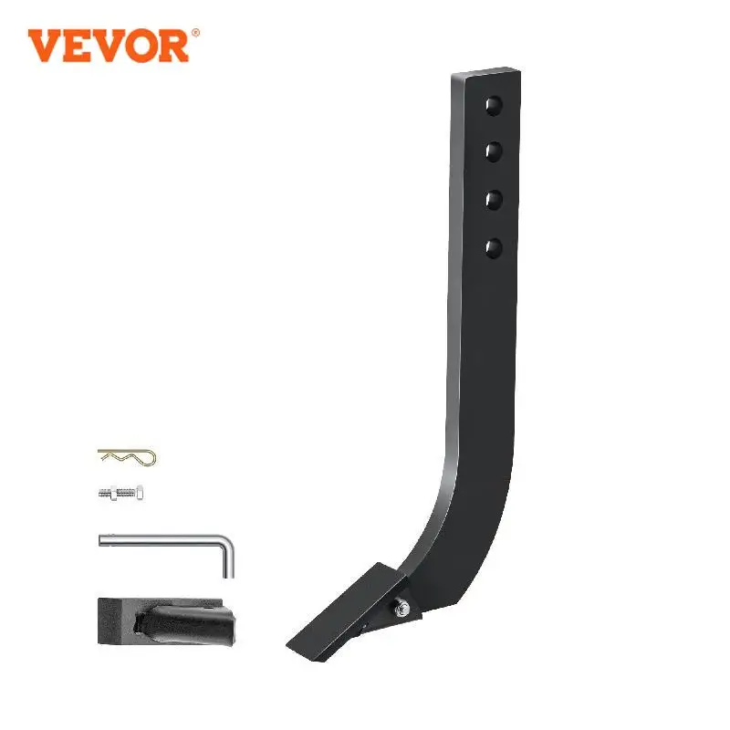 VEVOR Box Blade Shank 4 Holes Box Scraper Shank Ripper Shank with Removable Tapered Teeth and Pins Adjustable Shanks Assembly